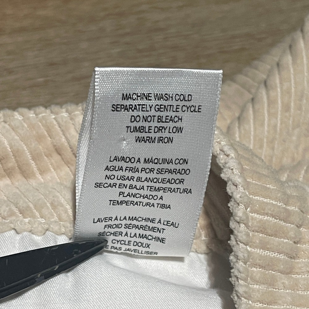 Kut From The Kloth Corduroy Pants Womens Size 6 Beige Casual Cotton Blend - Picture 7 of 9
